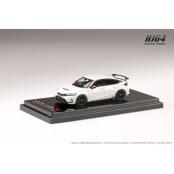 [ Back-order ] Hobby Japan HJ645063W 1:64 Honda CIVIC TYPE R FL5 RACING BLACK Package Genuine Optional Parts CHAMPIONSHIP WHITE Diecast model car
