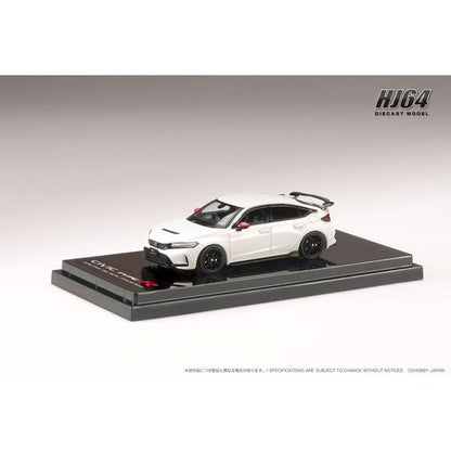 [ Back-order ] Hobby Japan HJ645063W 1:64 Honda CIVIC TYPE R FL5 RACING BLACK Package Genuine Optional Parts CHAMPIONSHIP WHITE Diecast model car