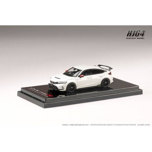 [ Back-order ] Hobby Japan HJ645063W 1:64 Honda CIVIC TYPE R FL5 RACING BLACK Package Genuine Optional Parts CHAMPIONSHIP WHITE Diecast model car