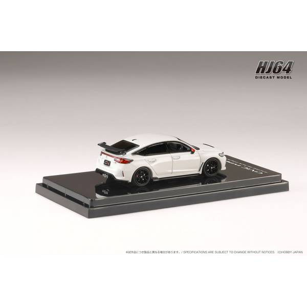 [ Back-order ] Hobby Japan HJ645063W 1:64 Honda CIVIC TYPE R FL5 RACING BLACK Package Genuine Optional Parts CHAMPIONSHIP WHITE Diecast model car