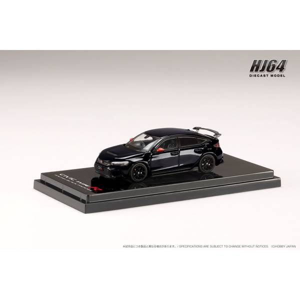 [ Back-order ] Hobby Japan HJ645063BK 1:64 Honda CIVIC TYPE R FL5 RACING BLACK Package Genuine Optional Parts CRYSTAL BLACK PEARL Diecast model car