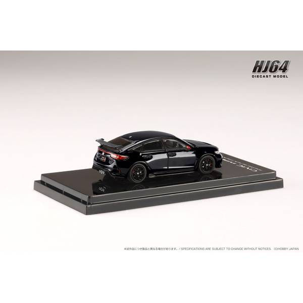 [ Back-order ] Hobby Japan HJ645063BK 1:64 Honda CIVIC TYPE R FL5 RACING BLACK Package Genuine Optional Parts CRYSTAL BLACK PEARL Diecast model car