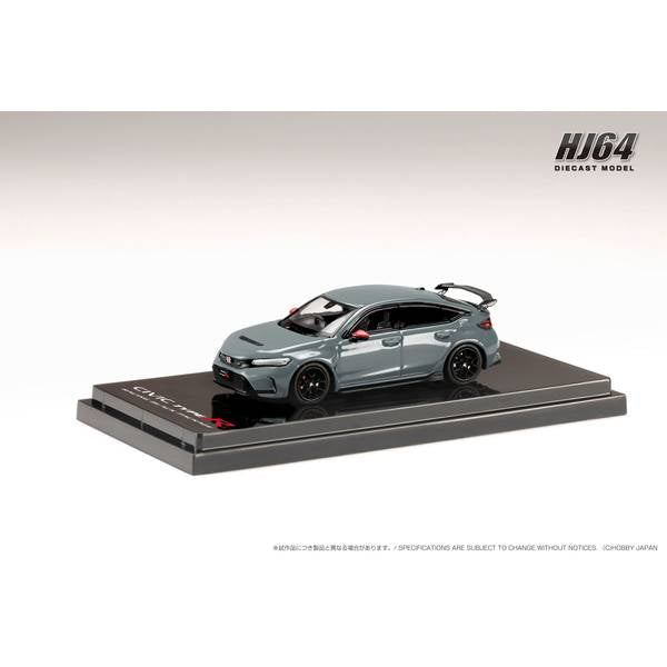 [ Back-order ] Hobby Japan HJ645063GM 1:64 Honda CIVIC TYPE R FL5 RACING BLACK Package Genuine Optional Parts SONIC GRAY PEARL Diecast model car