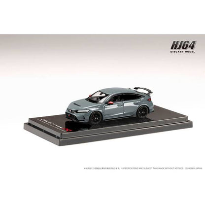 [ Back-order ] Hobby Japan HJ645063GM 1:64 Honda CIVIC TYPE R FL5 RACING BLACK Package Genuine Optional Parts SONIC GRAY PEARL Diecast model car