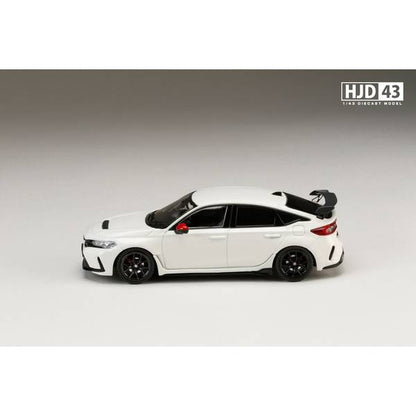 [ Back-order ] Hobby Japan HJD431004W 1:43 Honda CIVIC TYPE R FL5 RACING BLACK Package Genuine Option Equipped CHAMPIONSHIP WHITE Diecast model car