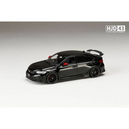 [ Back-order ] Hobby Japan HJD431004BK 1:43 Honda CIVIC TYPE R FL5 RACING BLACK Package Genuine Option Equipped CRYSTAL BLACK PEARL model car