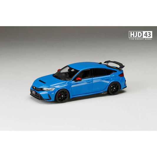 [ Back-order ] Hobby Japan HJD431004BL 1:43 Honda CIVIC TYPE R FL5 RACING BLACK Package Genuine Option Equipped RACING BLUE PEARL model car