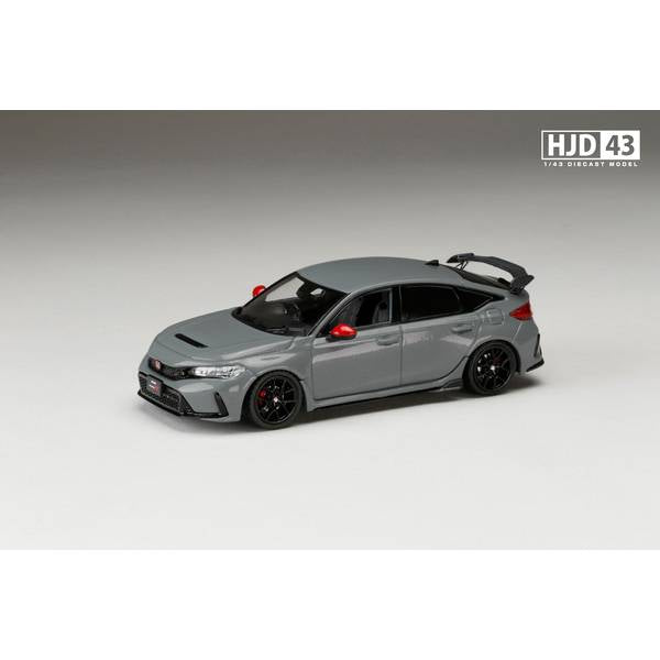 [ Back-order ] Hobby Japan HJD431004GM 1:43 Honda CIVIC TYPE R FL5 RACING BLACK Package Genuine Option Equipped SONIC GRAY PEARL Diecast  model car