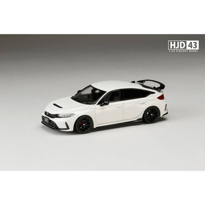 [ Back-order ] Hobby Japan HJD431003W 1:43 Honda CIVIC TYPE R FL5 RACING BLACK Package CHAMPIONSHIP WHITE Diecast  model car