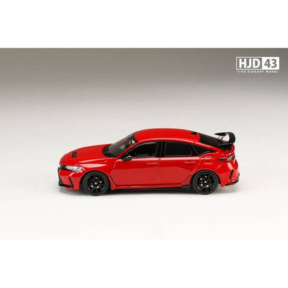 [ Back-order ] Hobby Japan HJD431003R 1:43 Honda CIVIC TYPE R FL5 RACING BLACK Package FLAME RED Diecast  model car