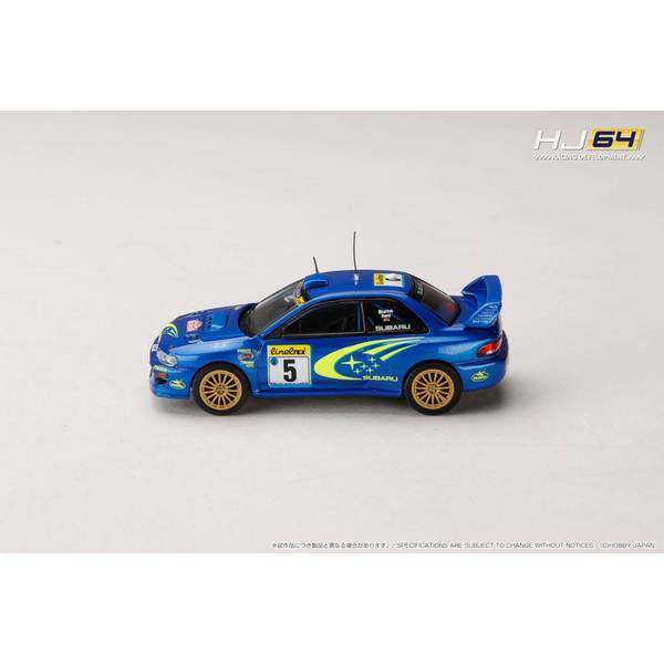[ Back-order ] Hobby Japan HJR645041A 1:64 SUBARU IMPREZA WRC 1999 #5 MONTE CARLO Diecast model car