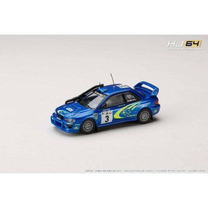 [ Back-order ] Hobby Japan HJR646041E 1:64 SUBARU IMPREZA WRC 1999 2000 #3 SAFARI Diecast model car