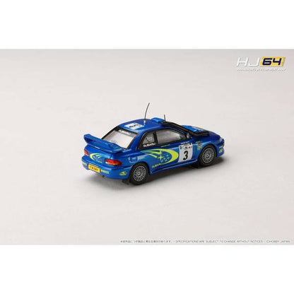 [ Back-order ] Hobby Japan HJR646041E 1:64 SUBARU IMPREZA WRC 1999 2000 #3 SAFARI Diecast model car