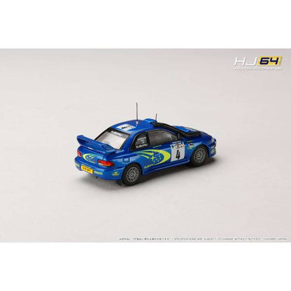 [ Back-order ] Hobby Japan HJR646041F 1:64 SUBARU IMPREZA WRC 19992000 #4 SAFARI Diecast model car