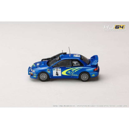 [ Back-order ] Hobby Japan HJR646041F 1:64 SUBARU IMPREZA WRC 19992000 #4 SAFARI Diecast model car
