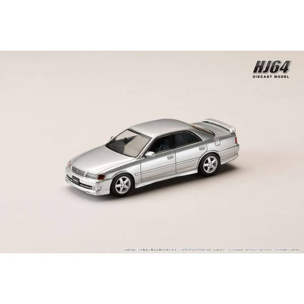 [ Back-order ] Hobby Japan HJ641072S 1:64 Toyota CHASER TOURER V JZX100 EARLY VERSION 1996 SILVER METALLIC Diecast model car