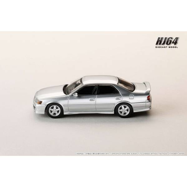 [ Back-order ] Hobby Japan HJ641072S 1:64 Toyota CHASER TOURER V JZX100 EARLY VERSION 1996 SILVER METALLIC Diecast model car