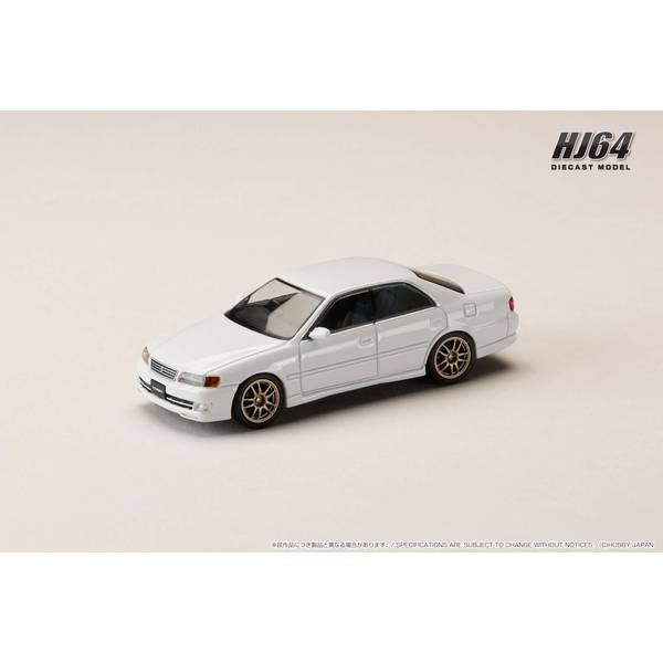 [ Back-order ] Hobby Japan HJ645072AW 1:64 Toyota CHASER TOURER V JZX100 EARLY VERSION 1996 JDM STYLE 10 SPOKES Wheel SUPER WHITE U Diecast model car