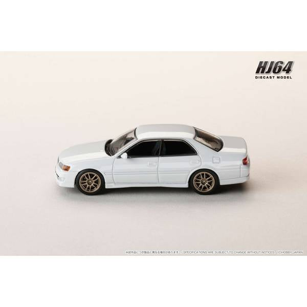 [ Back-order ] Hobby Japan HJ645072AW 1:64 Toyota CHASER TOURER V JZX100 EARLY VERSION 1996 JDM STYLE 10 SPOKES Wheel SUPER WHITE U Diecast model car