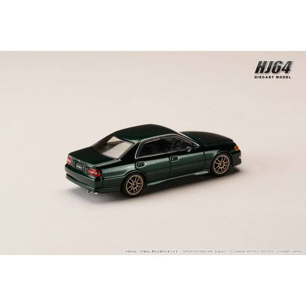 [ Back-order ] Hobby Japan HJ645072AGR 1:64 Toyota CHASER TOURER V JZX100 EARLY VERSION 1996 JDM STYLE 10 SPOKES Wheel DARK GREEN MICA Diecast model car