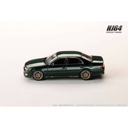 [ Back-order ] Hobby Japan HJ645072AGR 1:64 Toyota CHASER TOURER V JZX100 EARLY VERSION 1996 JDM STYLE 10 SPOKES Wheel DARK GREEN MICA Diecast model car