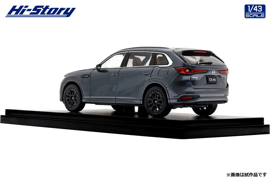 [ Back-order ] Hi-Story HS494GY 1:43 Mazda CX-80 2024 Machine Gray Premium Metallic Diecast model car