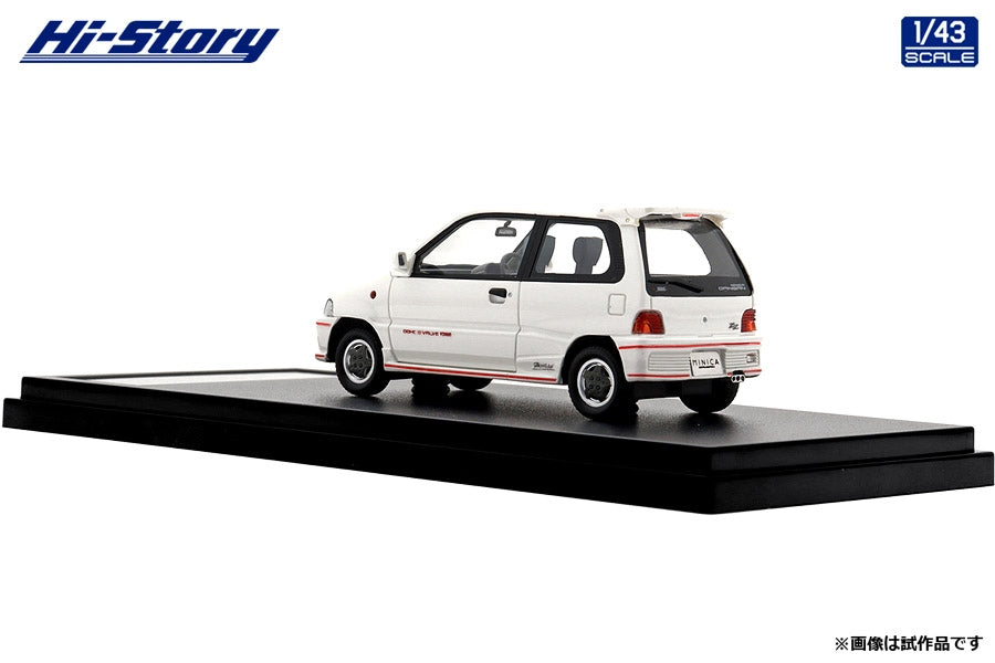 [ Back-order ] Hi-Story HS495WH 1:43 MITSUBISHI MINICA DANGAN ZZ 1990 Sophia White Resin model car