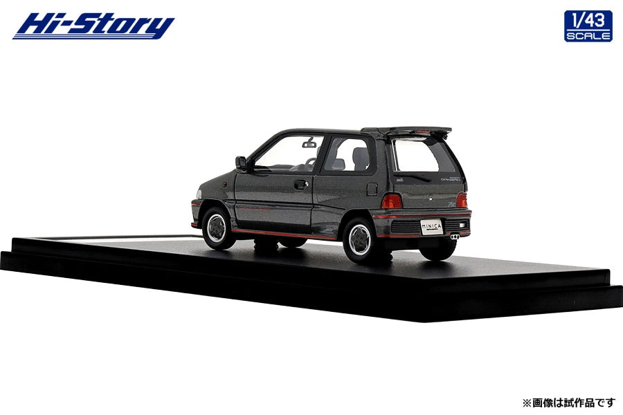 [ Back-order ] Hi-Story HS495GY 1:43 MITSUBISHI MINICA DANGAN ZZ 1990 Chateau Silver Resin model car