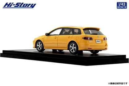 [ Back-order ] Hi-Story HS490YE 1:43 MAZDA ATENZA Sports Wagon 23S 2004 Canary Yellow Mica Resin model car