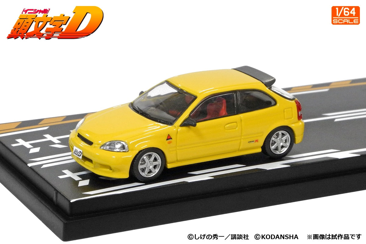 [ Back-order ] MODELER'S MD64209 1:64 Initial D Set Vol.9 Daiki Ninomiya Civic EK9 & Smiley Sakai Integra DC2 model car