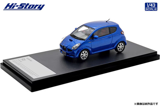 [ Back-order ] Hi-Story HS511BL 1:43 SUBARU R1 S 2005 Customized Color Metallic Blue resin model car