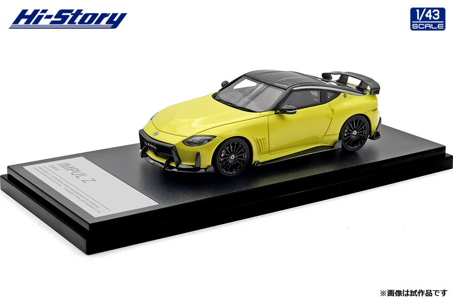 [ Back-order ] Hi-Story HS509YE 1:43 IMPUL Z 2024 Ikazuchi Yellow Super Black Two-Tone resin model car