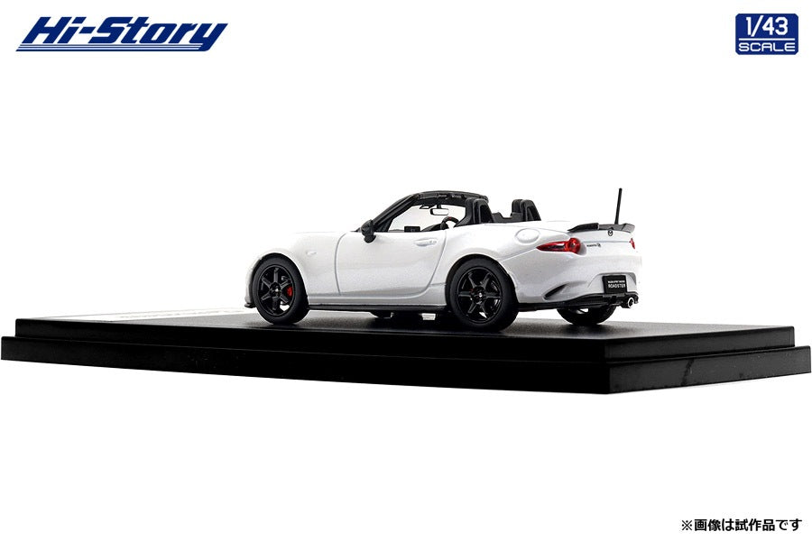 [ Back-order ] Hi-Story HS562WH 1:43 MAZDA SPIRIT RACING ROADSTER 2025 Snowflake White Pearl Mica Diecast model car