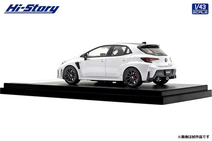 [ Back-order ] Hi-Story HS573WP 1:43 Toyota GR COROLLA RZ 2025 Platinum White Pearl Mica Diecast model car
