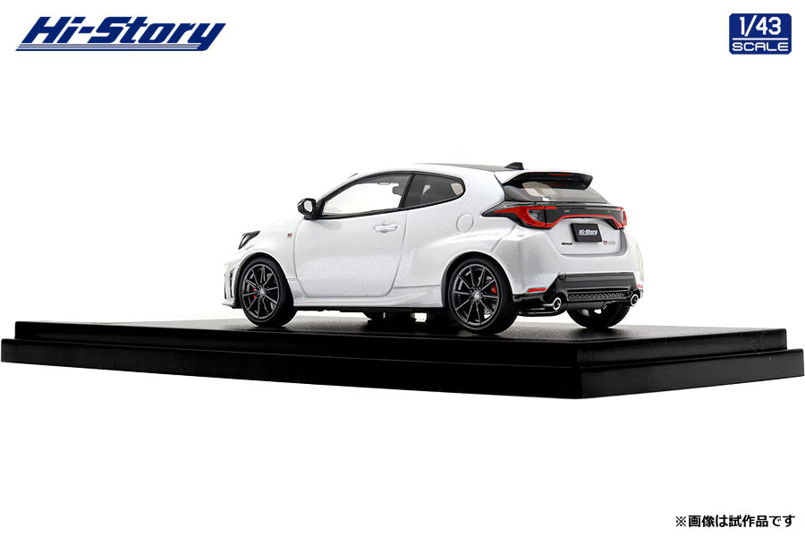 [ Back-order ] Hi-Story HS574WP 1:43 Toyota GR YARIS RZ High performance 2025 Platinum White Pearl Mica Diecast model car
