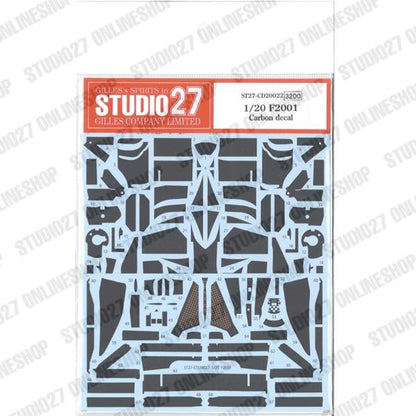 [ Back-order ] STUDIO27 CD20022 1:20 F2001 Carbon decal for TAMIYA Carbon Decal