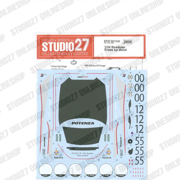 [ Back-order ] STUDIO27 DC1141 1:24 Roadster Dress up decal for TAMIYA24342 [Original Decals]