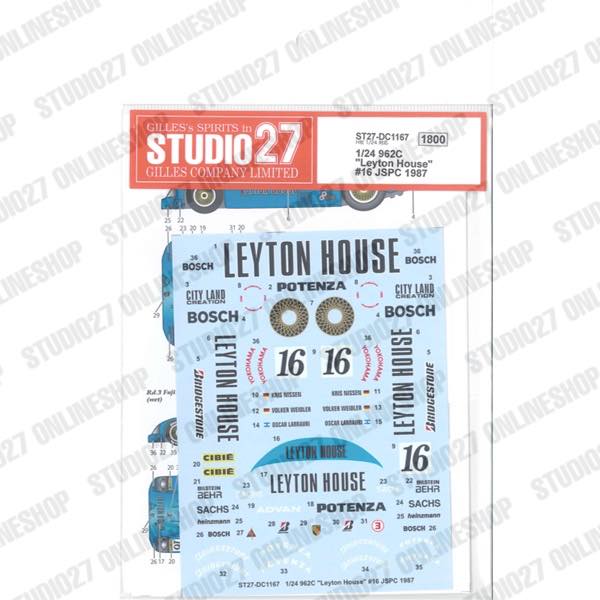 [ Back-order ] STUDIO27 DC1167 1:24 962C "Leyton House" #16 JSPC 1987 for Hasegawa [Original Decals]