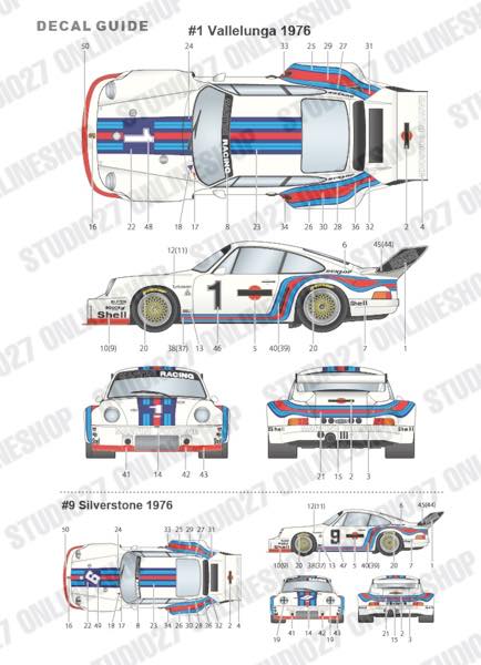 [ Back-order ] STUDIO27 TK2476 1:24 935 Vallelunga 1976 conversion kit for TAMIYA [Conversion Kit]