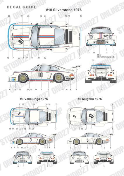 [ Back-order ] STUDIO27 TK2477 1:24 935 K1 Silverstone 1976 conversion kit for TAMIYA [Conversion Kit]