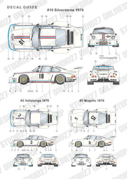 [ Back-order ] STUDIO27 TK2477 1:24 935 K1 Silverstone 1976 conversion kit for TAMIYA [Conversion Kit]