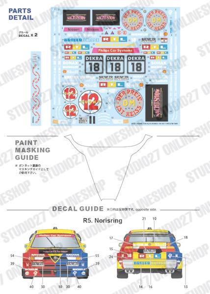 [ Back-order ] STUDIO27 TK2482 1:24 155 V6 T1 #18 DTM 1994 conversion kit for TAMIYA  [Conversion Kit]