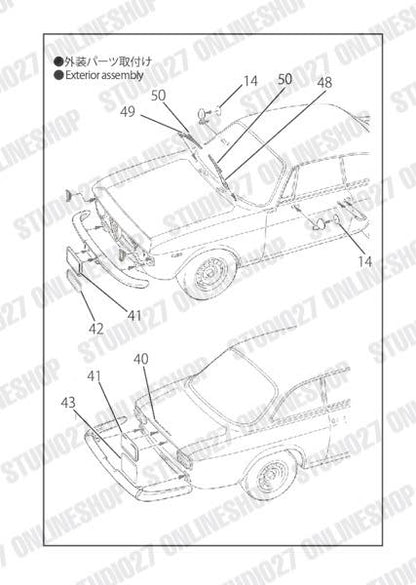 [ Back-order ] STUDIO27 FP24247 1:24 Giulia Sprint GTA Upgrade Parts for TAMIYA 【Detail Up Parts】