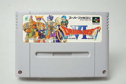 SFC Super Famicom software Dragon Quest VI: Realms of Phantom with box and manual, Japan ver. Super Nintendo Entertainment System SNES