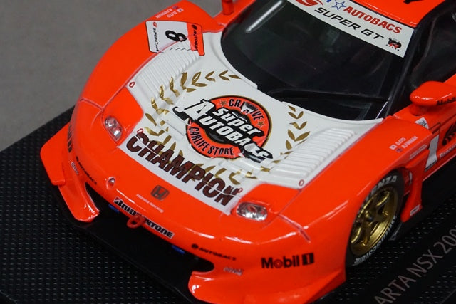 1:43 EBBRO 43979 ARTA NSX Super GT500 Champion 2007 #8 Orange model car