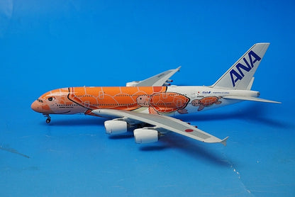 1:400 A380-800 ANA FLYING HONU Sunset Orange JA383A 04211 Phoenix airplane model