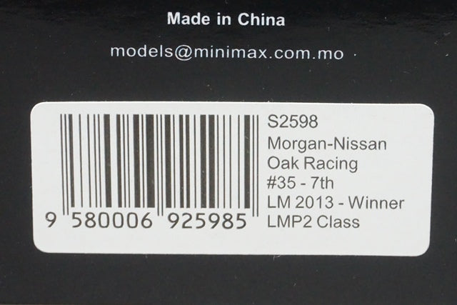 1:43 SPARK S2598 Morgan Nissan Oak Racing LM Winner 2013 LMP2 Class #35