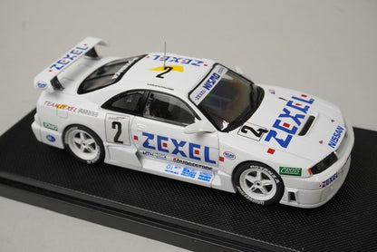 1:43 EBBRO 43978 ZEXEL Skyline R33 JGTC 1996 #2 White model car