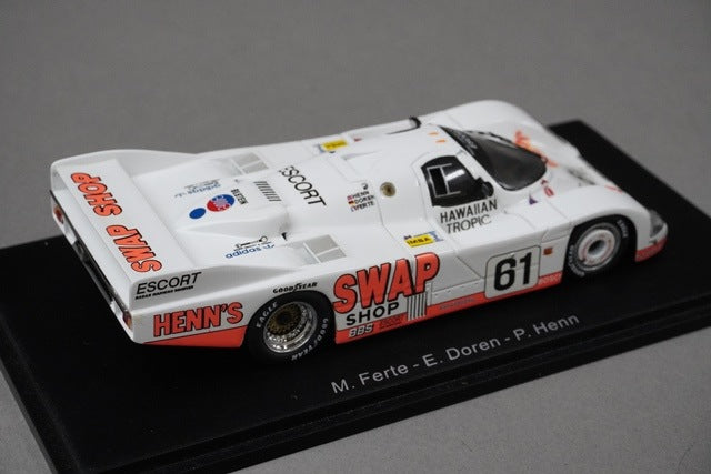 1:43 SPARK S1910 Porsche 962 Le Mans 1984 #61 model car