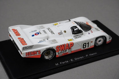 1:43 SPARK S1910 Porsche 962 Le Mans 1984 #61 model car